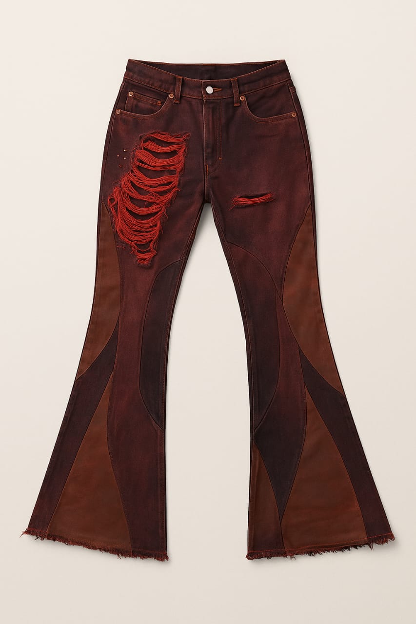 Retro Distressed Jeans