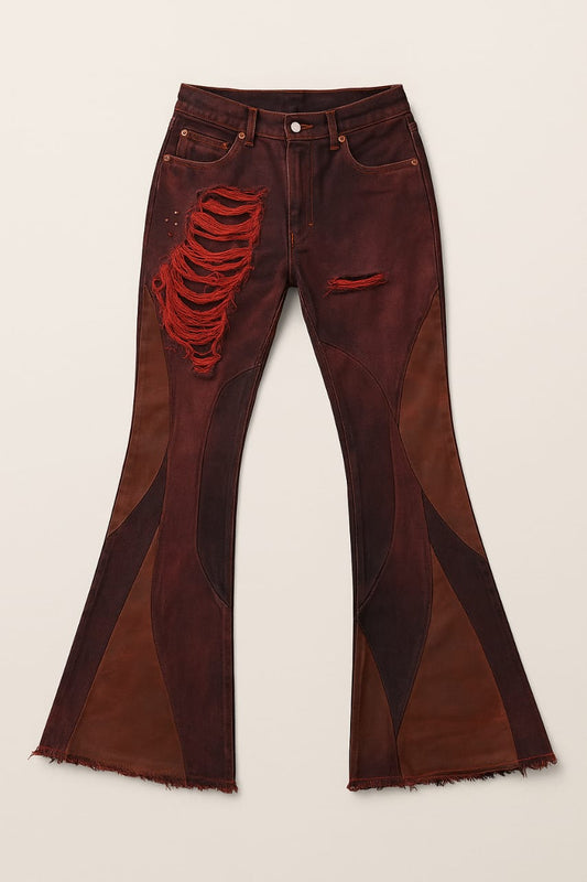 Retro Distressed Jeans